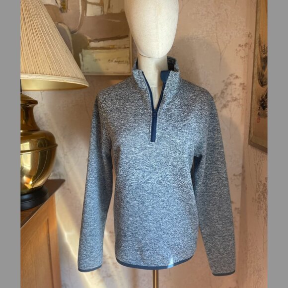 J.Crew Factory Marled fleece half-zip pullover - Picture 1 of 12